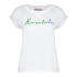 Geisha T-shirt Honolulu Off White Green
