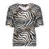 Geisha Top Zebra Off White Black