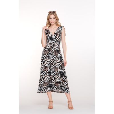 Geisha Jurk Mila Off White Black Geisha Jurk Mila Off White Black