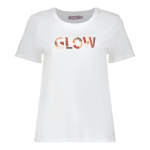 Geisha T-shirt Glow Off White Light Pink