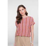 Geisha Top Chevron Lila Orange