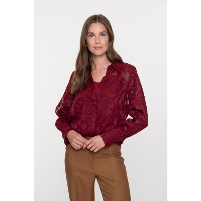 Geisha Blouse Fancy Flower Port