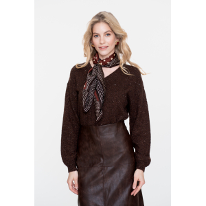 Geisha Trui Sequins Brown Copper