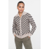 Geisha Vest Stripe Black Sand