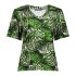 Geisha Top Jungle Green Off White