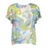 Geisha Blouse Top Paisley Off White Blue
