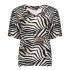 Geisha Top Zebra Off White Black