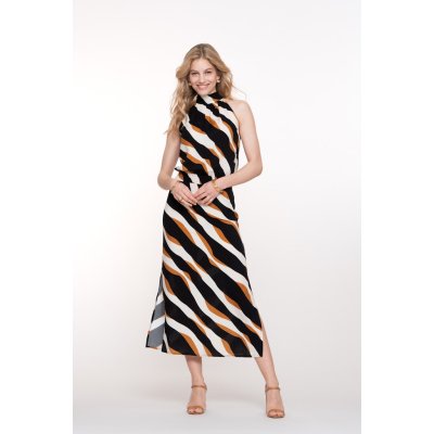 Geisha Jurk Off White Black Caramel Geisha Jurk Off White Black Caramel