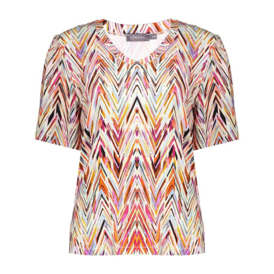 Geisha Top Chevron Red Purple Geisha Top Chevron Red Purple