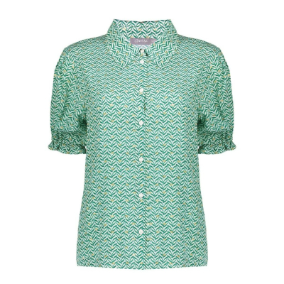 Geisha Blouse Green Gold Geisha Blouse Green Gold
