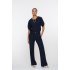 Geisha Broek Honeycomb Navy