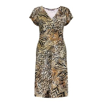 Geisha Jurk June Brown Black