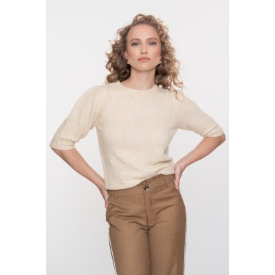 Geisha Trui Top Sparkle Off White