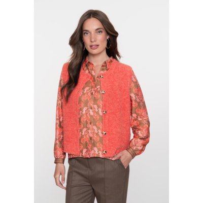 Geisha Gilet Vestje Boucle Salmon