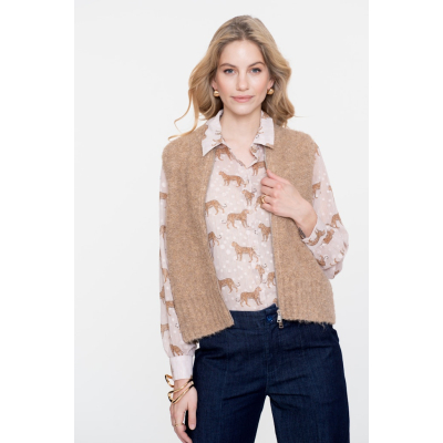 Geisha Gilet Vestje Sand