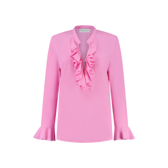 Helena Hart Blouse Ruche Pink