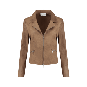 Helena Hart Biker Jacket Camel