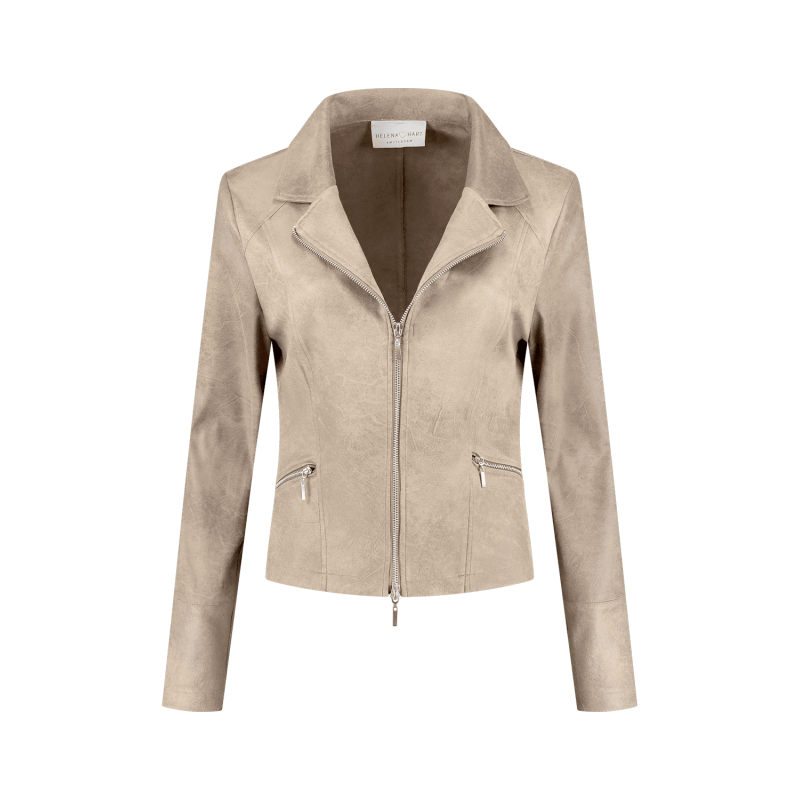Helena Hart Biker Jacket Sand