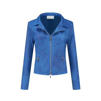 Helena Hart Biker Jacket Electric Blue