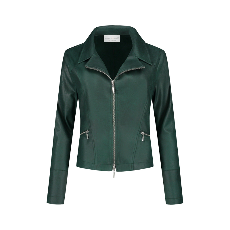 Helena Hart Biker Jacket Emerald