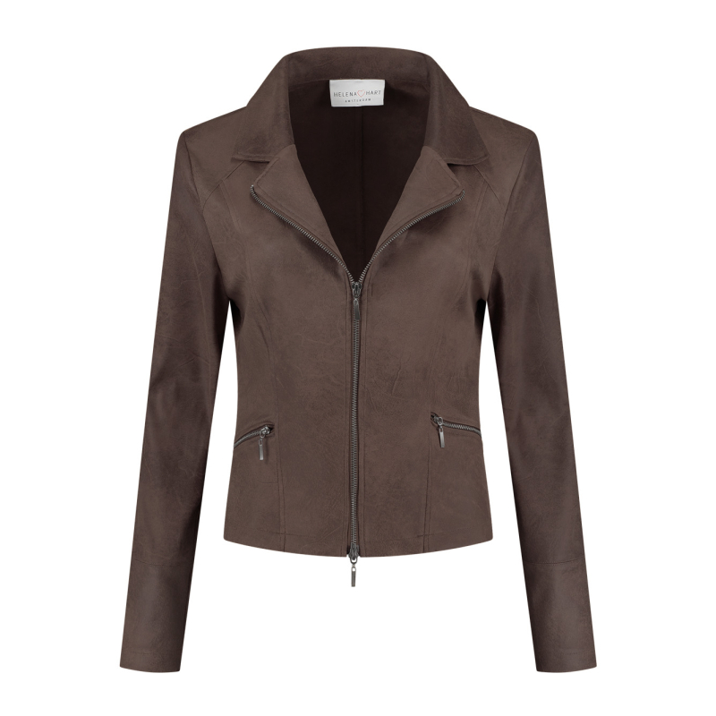 Helena Hart Biker Jacket Choco