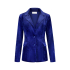 Helena Hart Blazer Velours Midi Uni Royal Blue