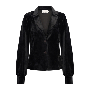 Helena Hart Blazer Lora Velours Zwart