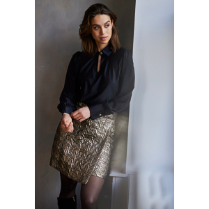 Helena Hart Top Seda Zwart