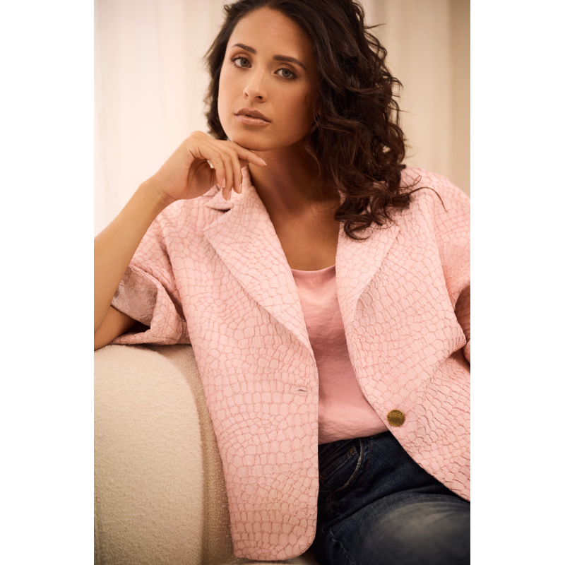 Helena Hart Blazer Pien Croco Roze