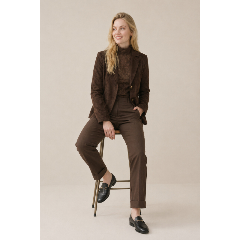 Helena Hart Broek Ziggy Lano Uni Choco