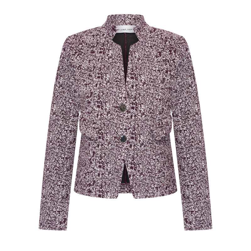 Helena Hart Blazer Noor Enno Burgundy