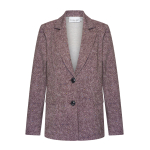 Helena Hart Blazer Nick Lano Lurex Donegal Tweet Burgundy