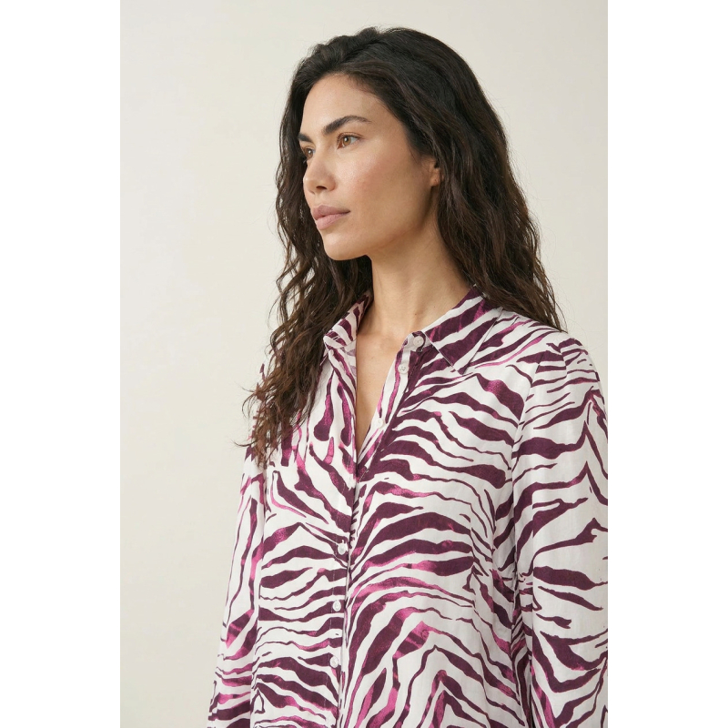 Helena Hart Blouse Farah Pet Burgundy