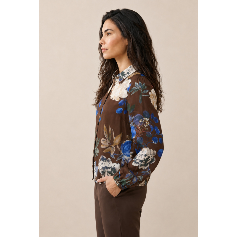 Helena Hart Blouse Farah Woods Choco