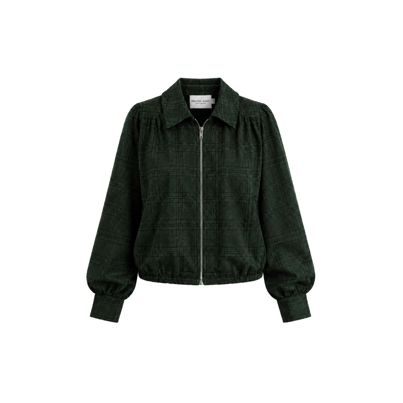 Helena Hart Jasje Blouson Ruit Lano Edward Green