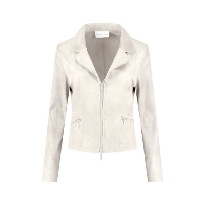 Helena Hart Biker Jacket Ecru