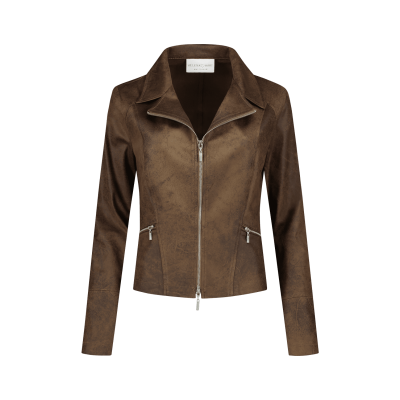 Helena Hart Biker Jacket Mocca