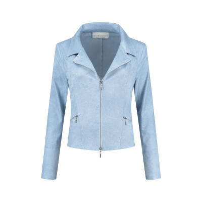 Helena Hart Biker Jacket Licht Blauw