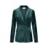 Helena Hart Blazer Velours Midi Uni Green