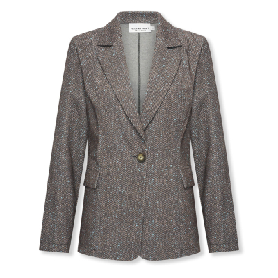 Helena Hart Blazer Ziggy Lano Tweed Ice