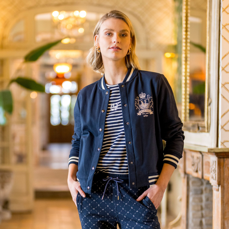 HV Society Sweat Vest Anneroos Navy