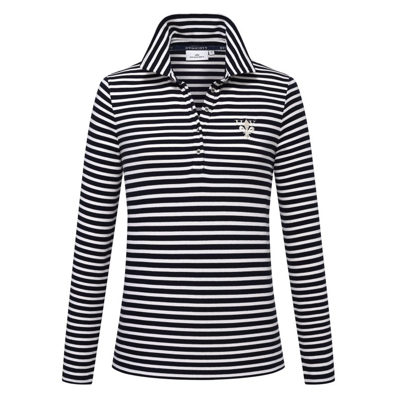 HV Society Longsleeve Polo Shirt Evi Navy