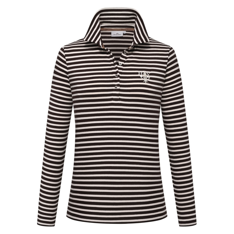 HV Society Longsleeve Polo Shirt Evi Chocolate
