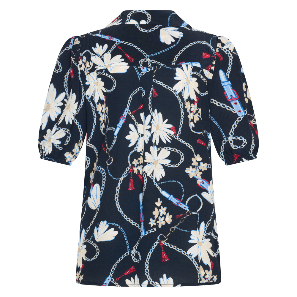 HV Society Blouse Vanessa Navy