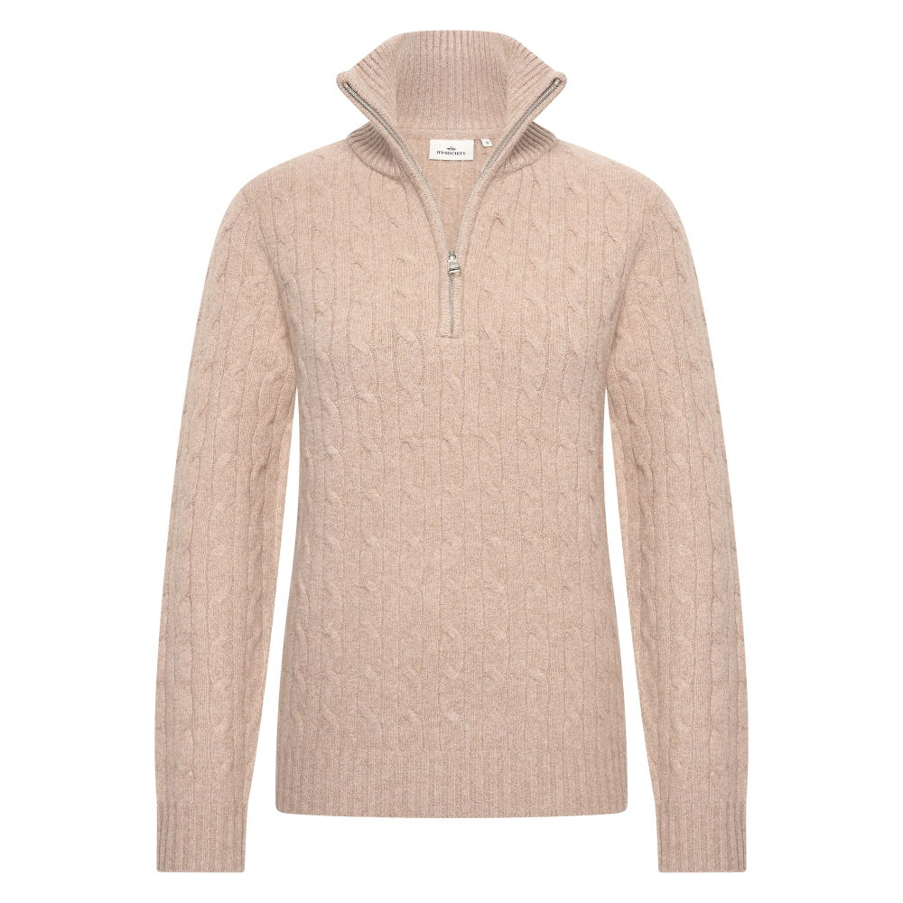 HV Society Pullover Mea Light Taupe