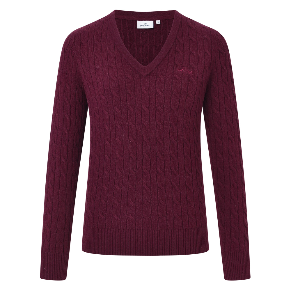 HV Society Pullover Zafira Burgundy Rattle