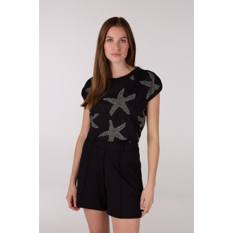 Jansen Amsterdam Top Faya Black Off White