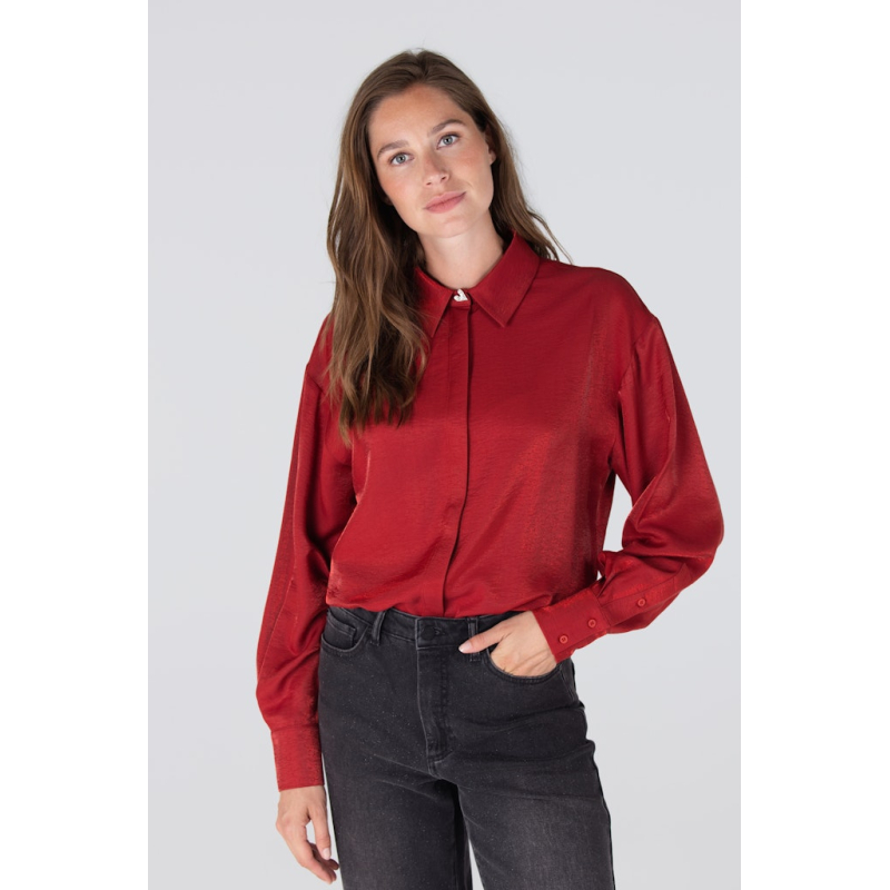 Jansen Amsterdam Blouse Dolores Cayenne