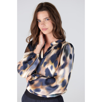 Jansen Amsterdam Blouse Jayda Dark Blue Jansen Amsterdam Blouse Jayda Dark Blue