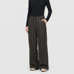 MAC Broek Chiara Checked Truffle Brown